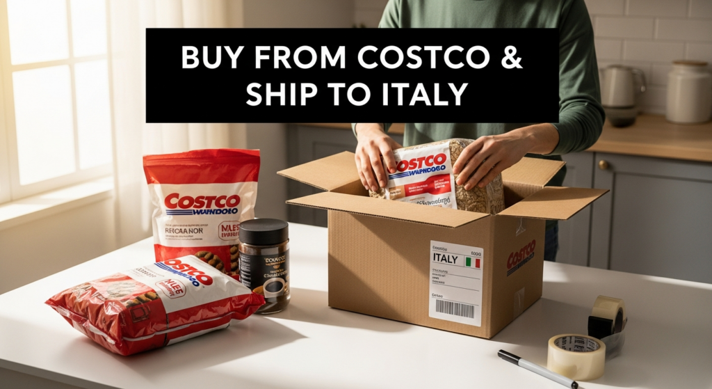 Buy from Costco and ship to Italy
