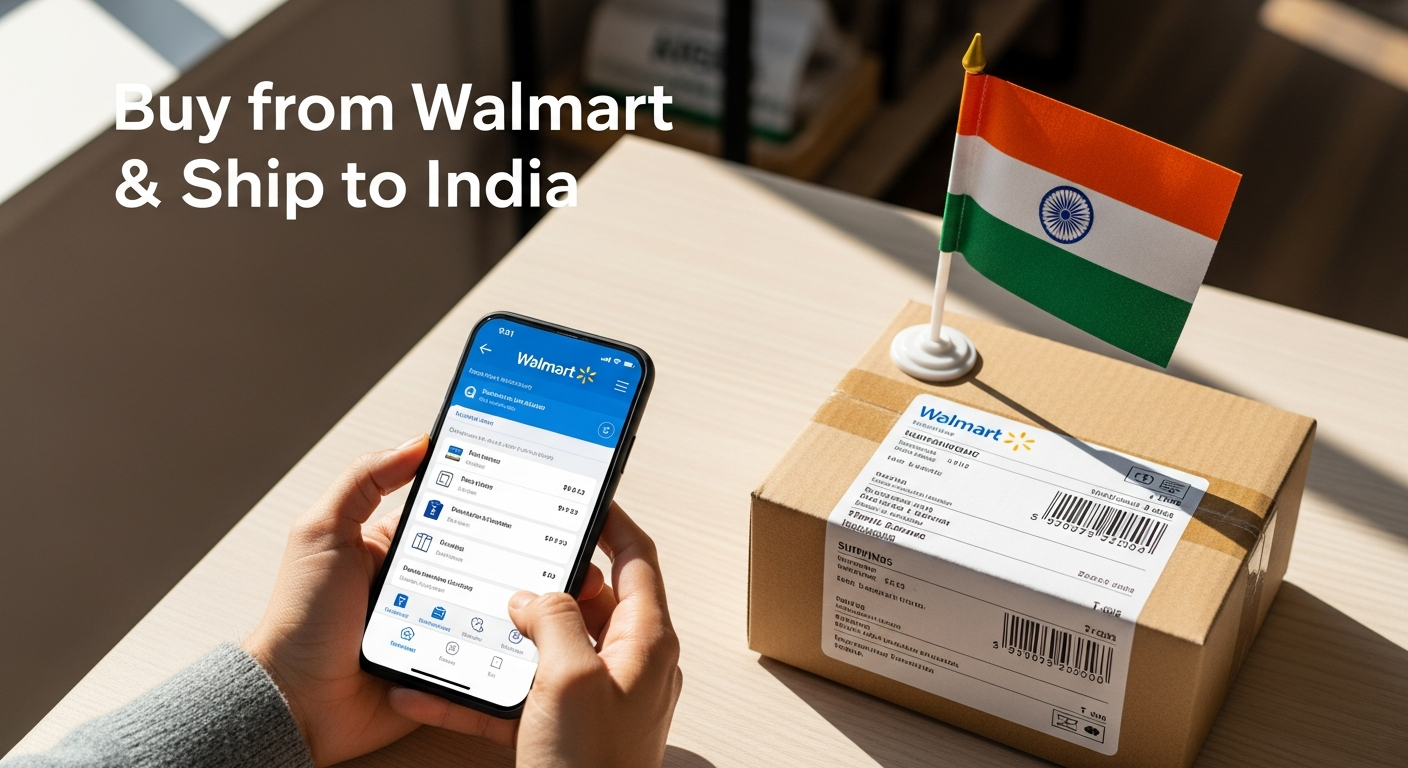 Buy from Walmart and ship to India