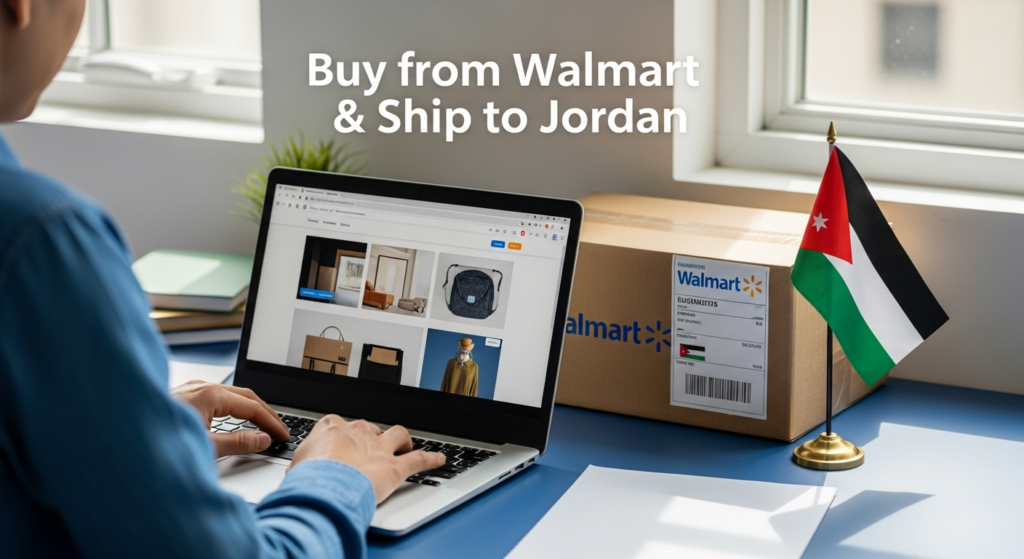 Buy from Walmart and ship to Jordan