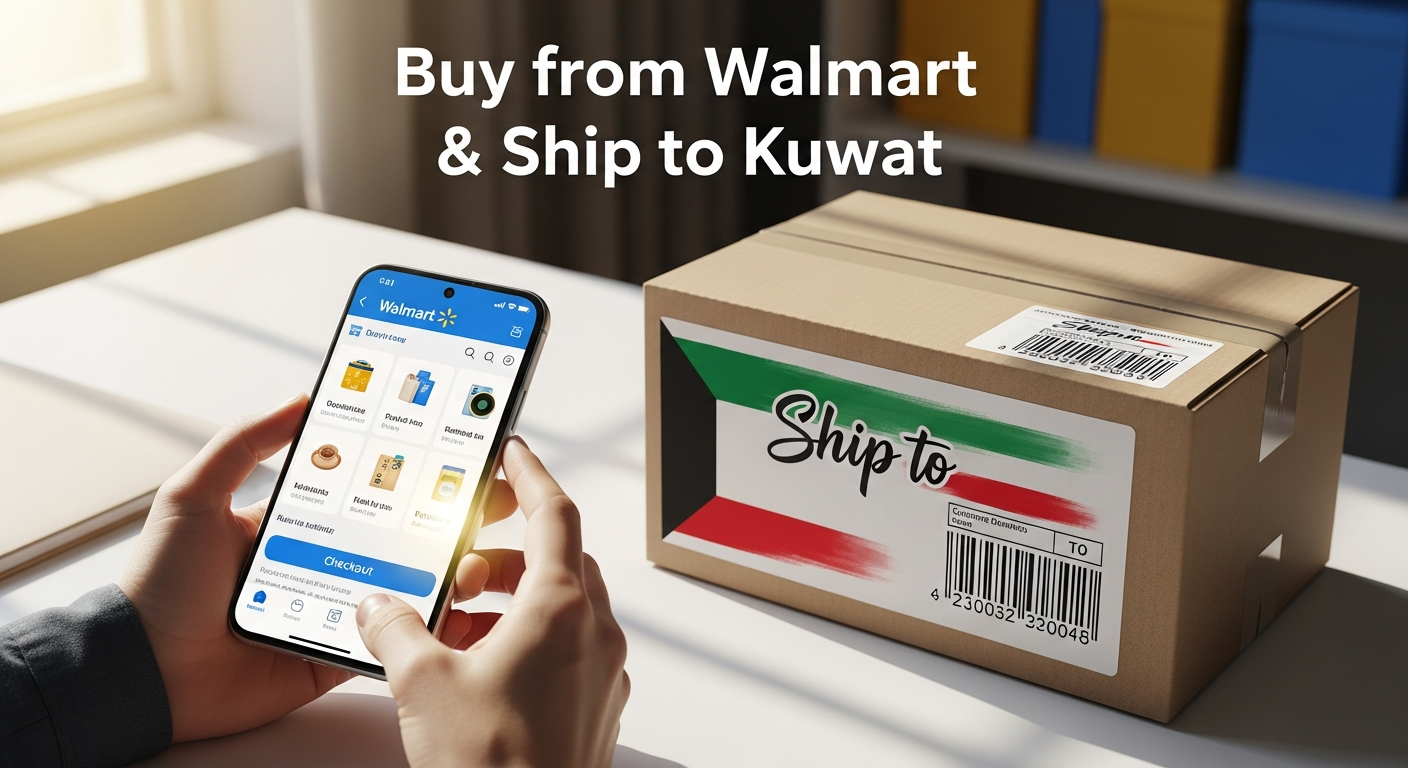 Buy from Walmart and ship to Kuwait