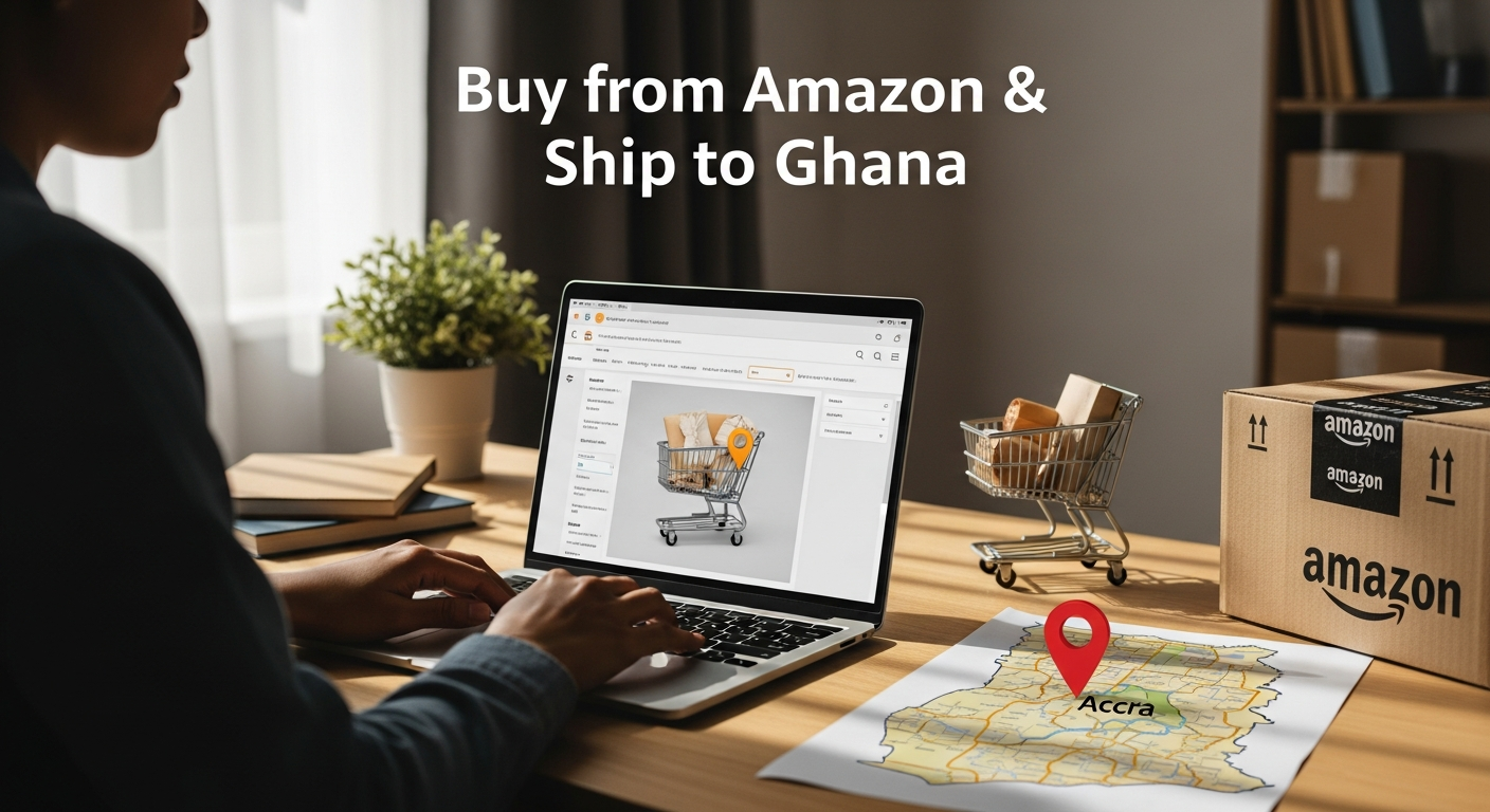 Buy from Amazon and ship to Ghana