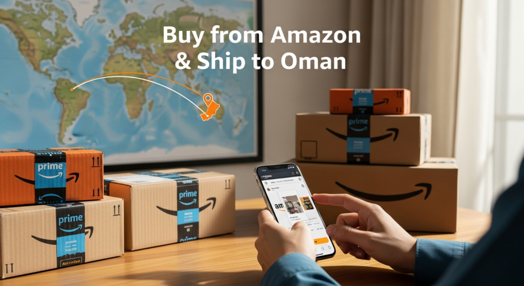 Buy from Amazon and ship to Oman