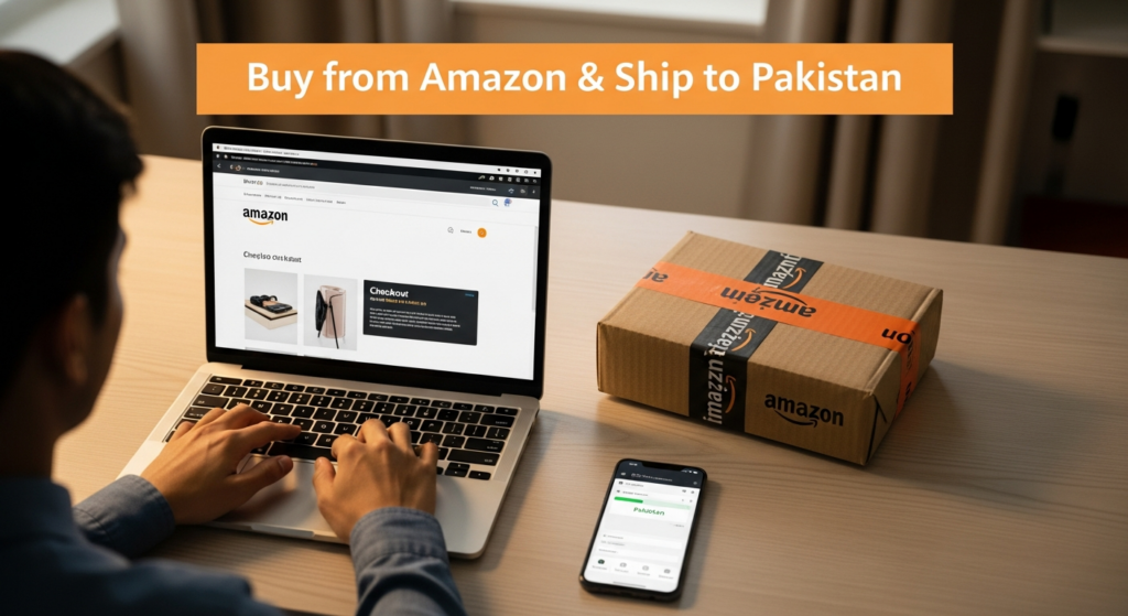 Buy from Amazon and ship to Pakistan