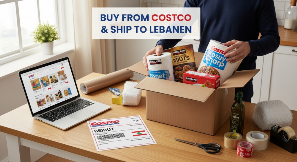 Buy from Costco and ship to Lebanon