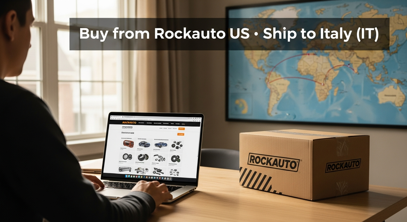 Buy from RockAuto US and ship to Italy