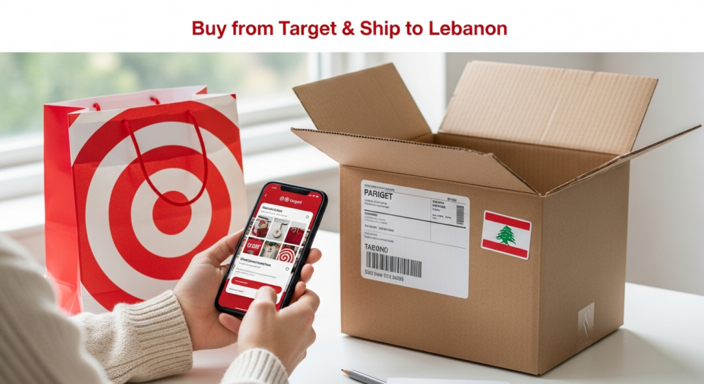Buy from Target and ship to Lebanon