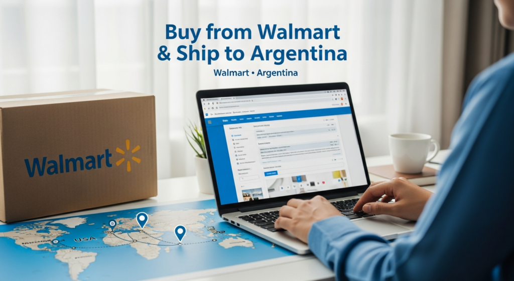 Buy from Walmart and ship to Argentina