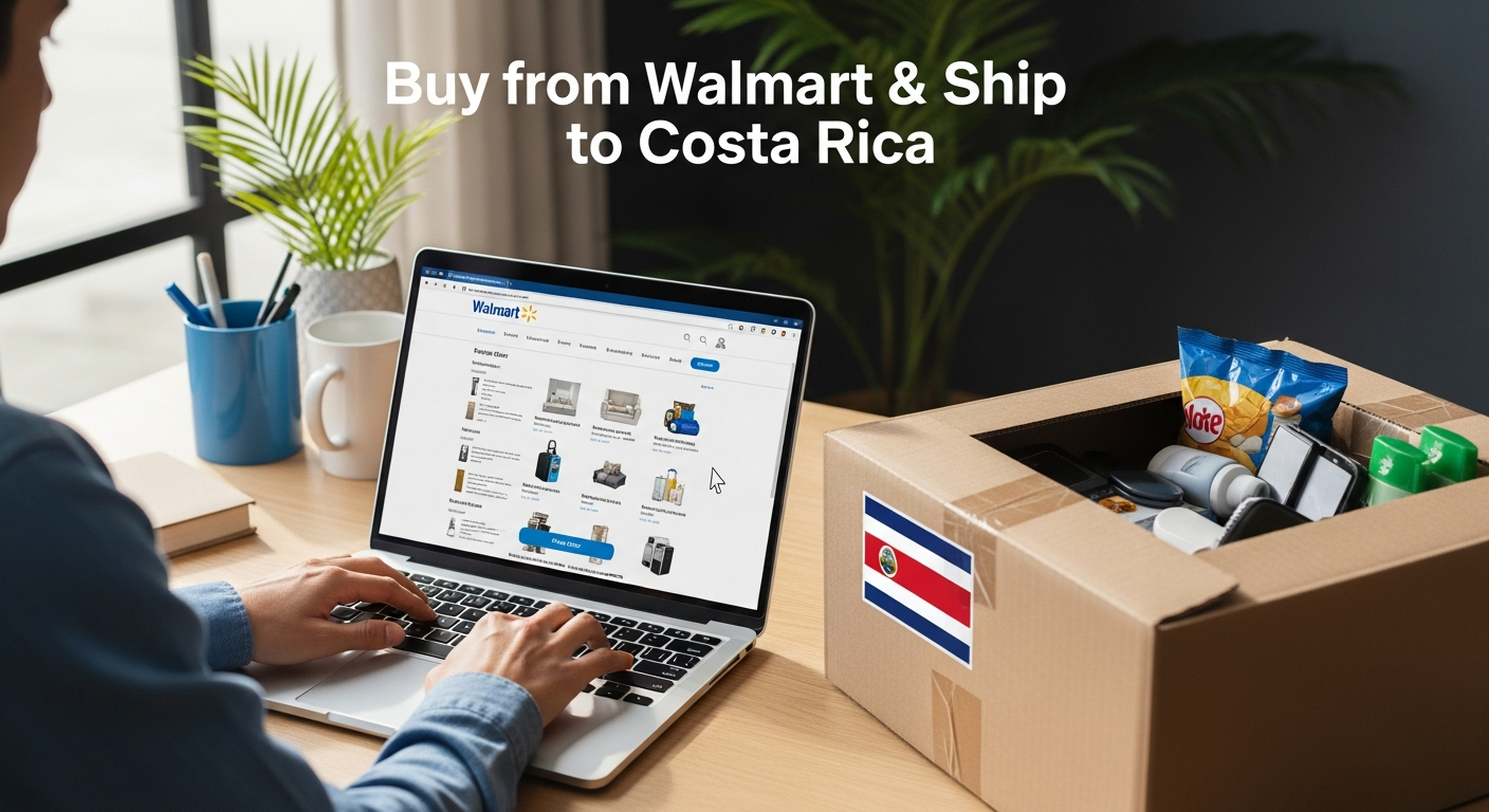 Buy from Walmart and ship to Costa Rica