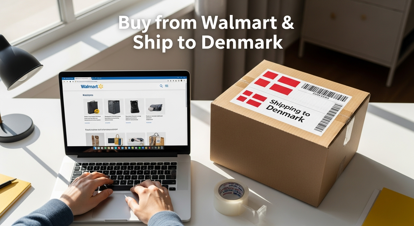 Buy from Walmart and ship to Denmark