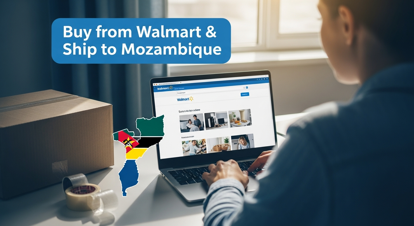 Buy from Walmart and ship to Mozambique