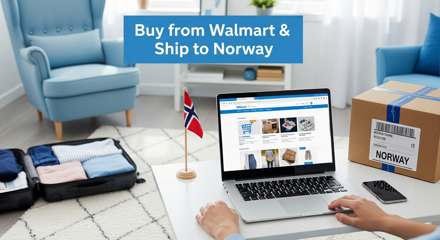 Buy from Walmart and ship to Norway