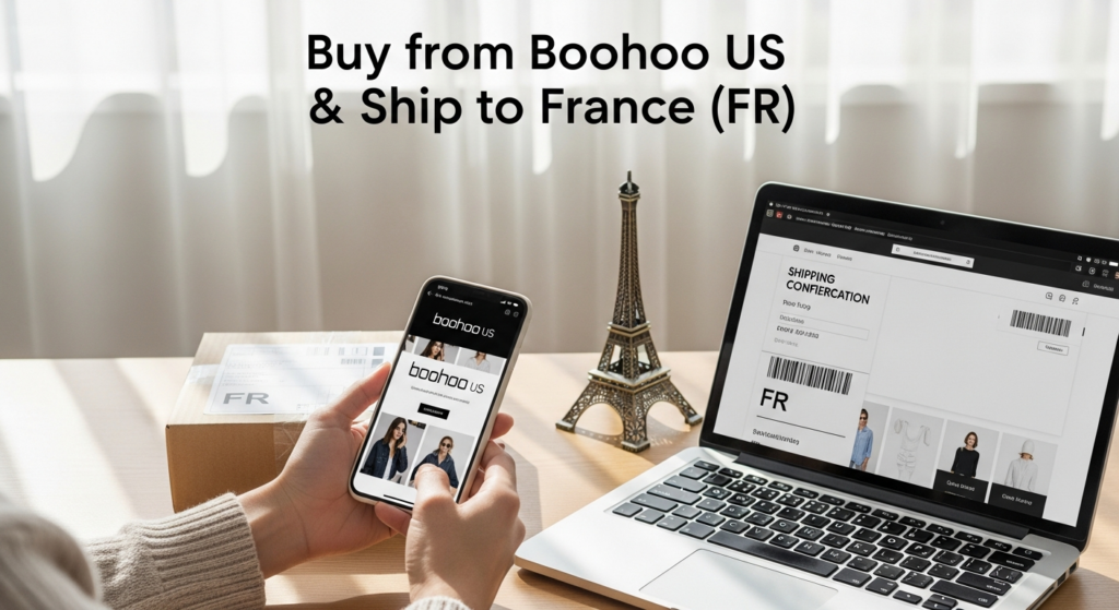 Buy from Boohoo US and ship to France