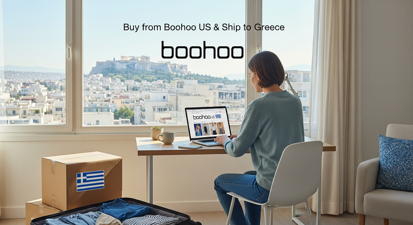 Buy from Boohoo US and ship to Greece