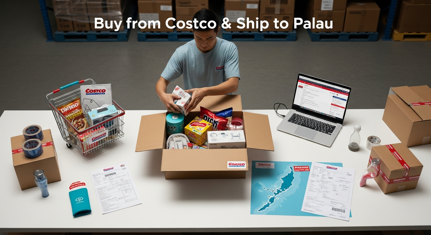 Buy from Costco and ship to Palau