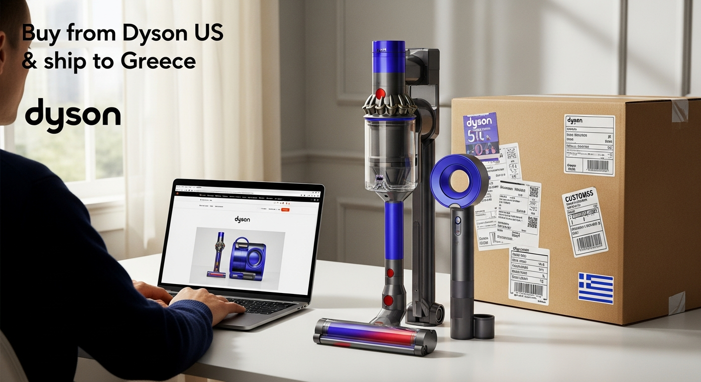 Buy from Dyson US and ship to Greece