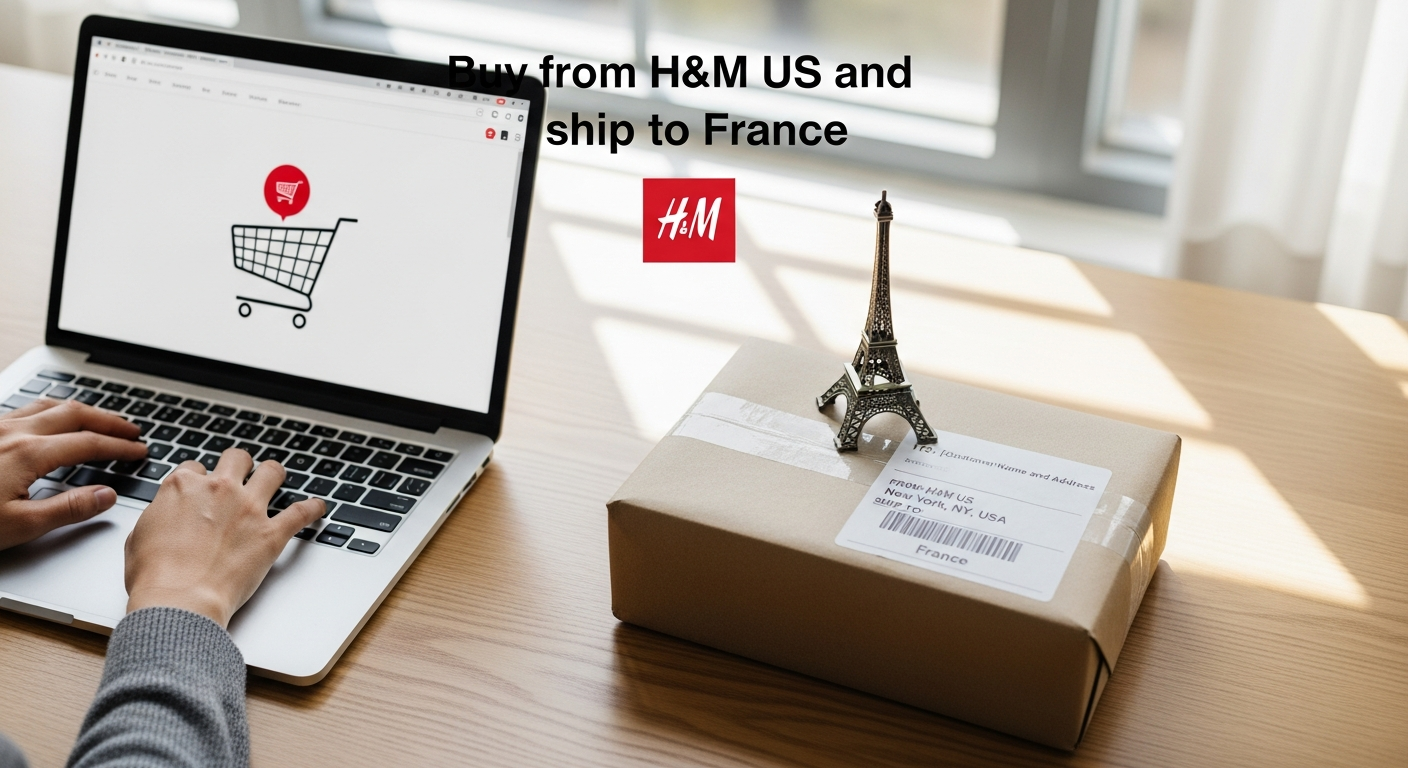 Buy from H&M US and ship to France