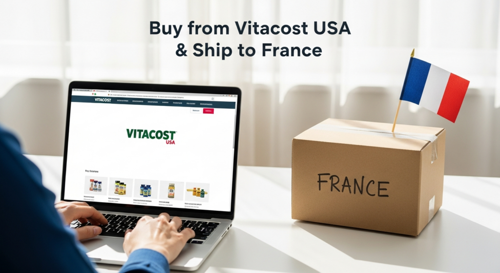 Buy from Vitacost USA and ship to France