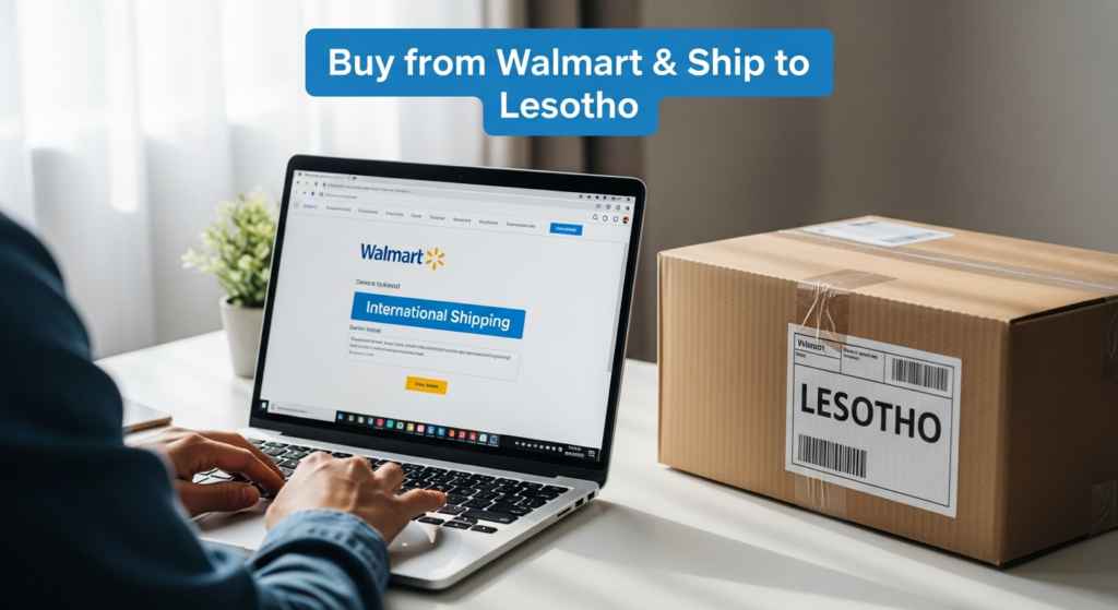 Buy from Walmart and ship to Lesotho