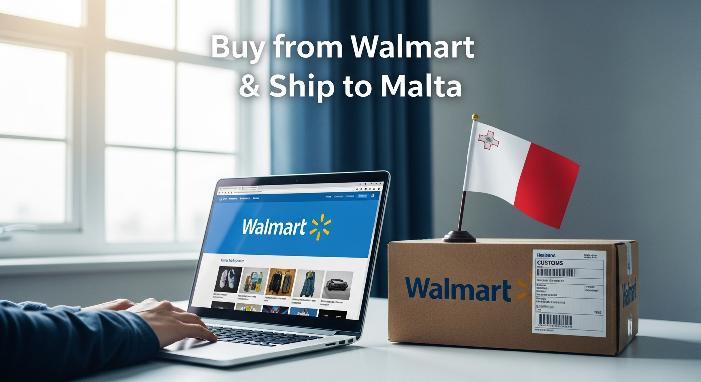 Buy from Walmart and ship to Malta