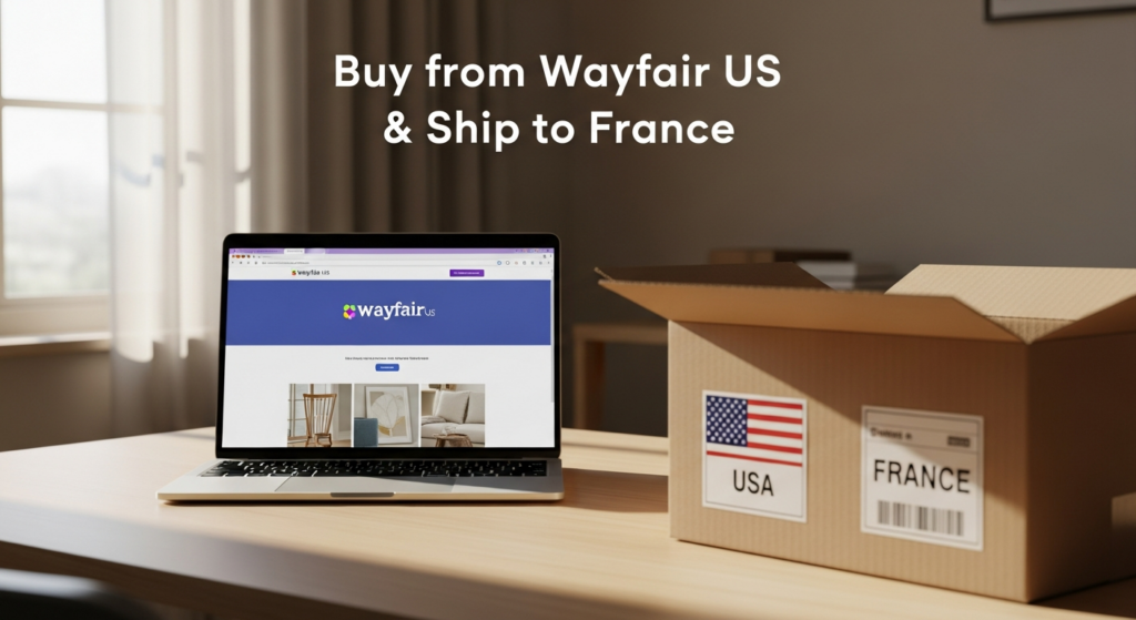 Buy from Wayfair US and ship to France
