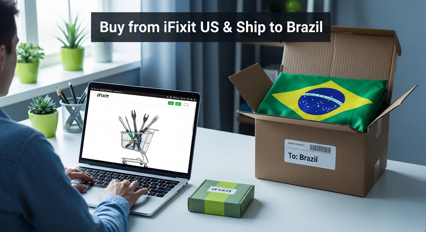 Buy from iFixit US and ship to Brazil