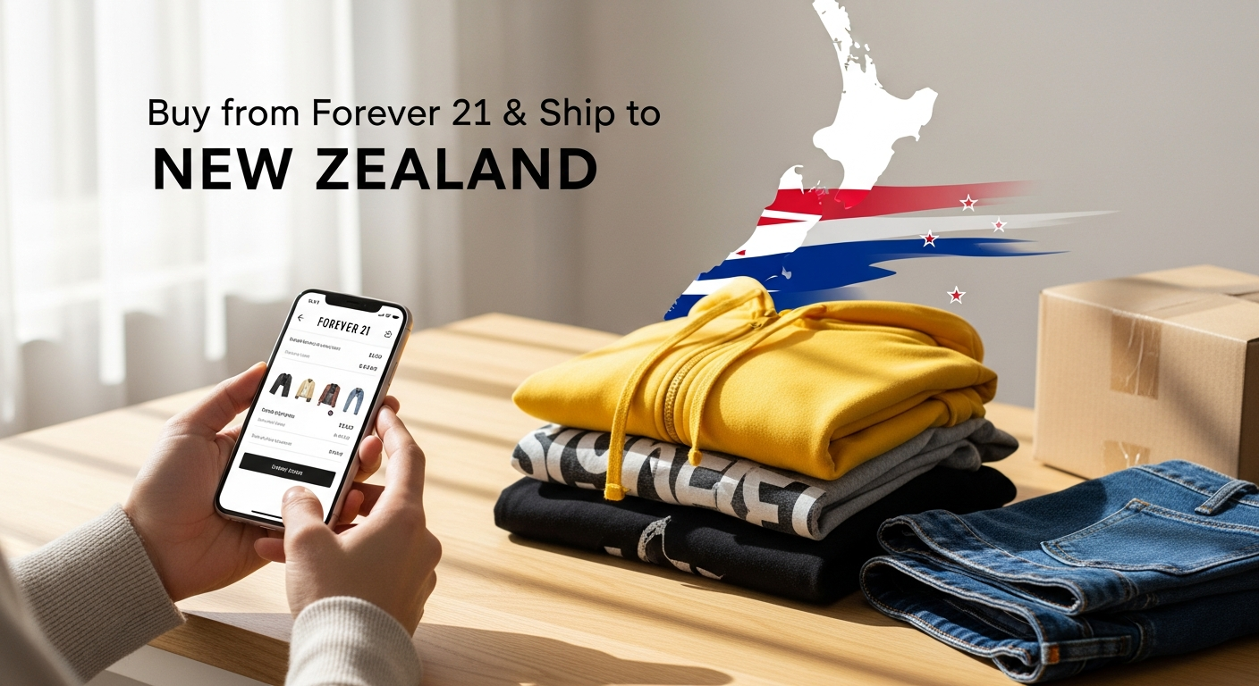 Buy from Forever 21 and ship to NEW ZEALAND