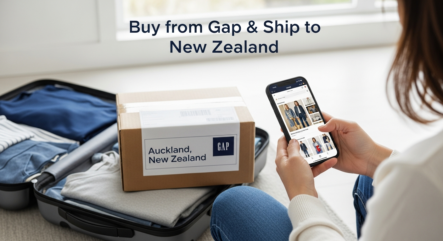 Buy from Gap and ship to NEW ZEALAND