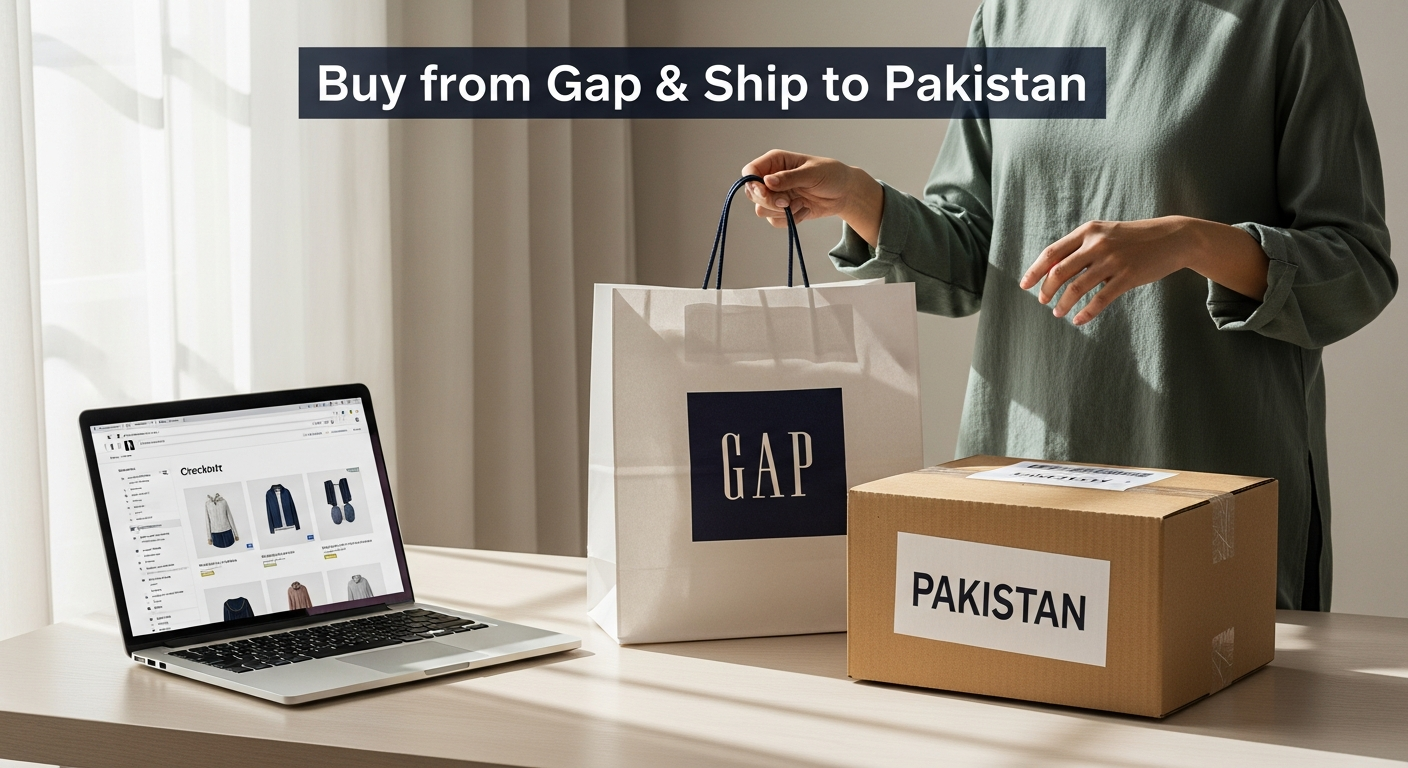 Buy from Gap and ship to PAKISTAN