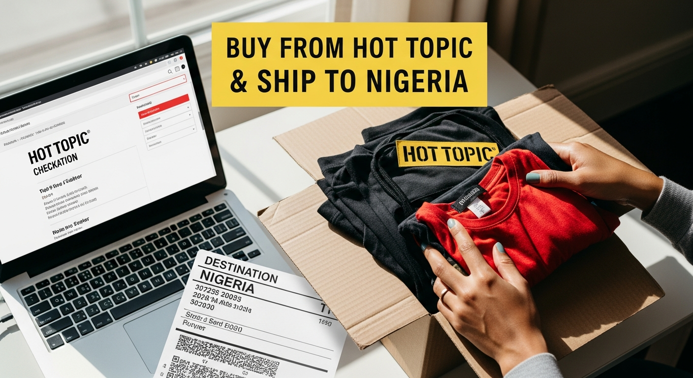 Buy from Hot Topic and ship to NIGERIA
