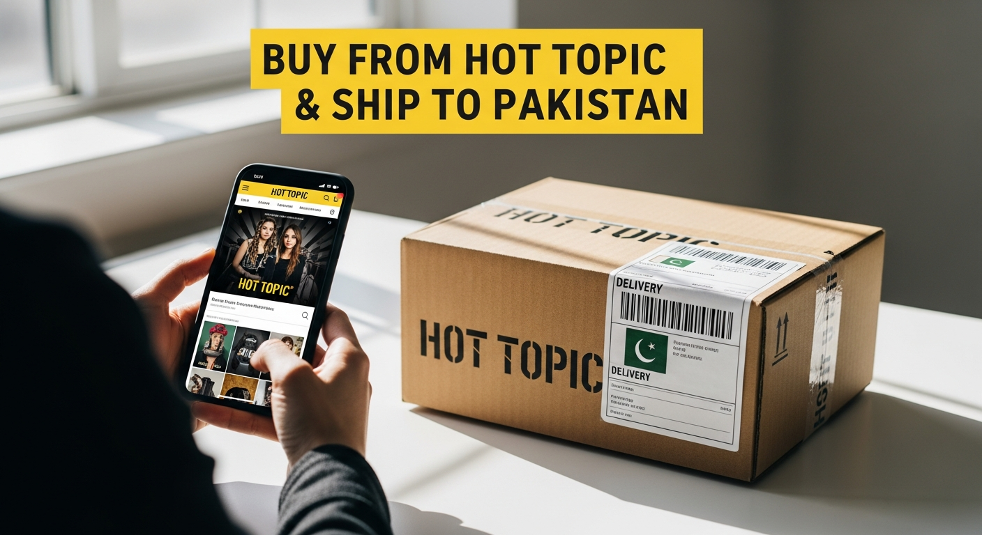 Buy from Hot Topic and ship to PAKISTAN