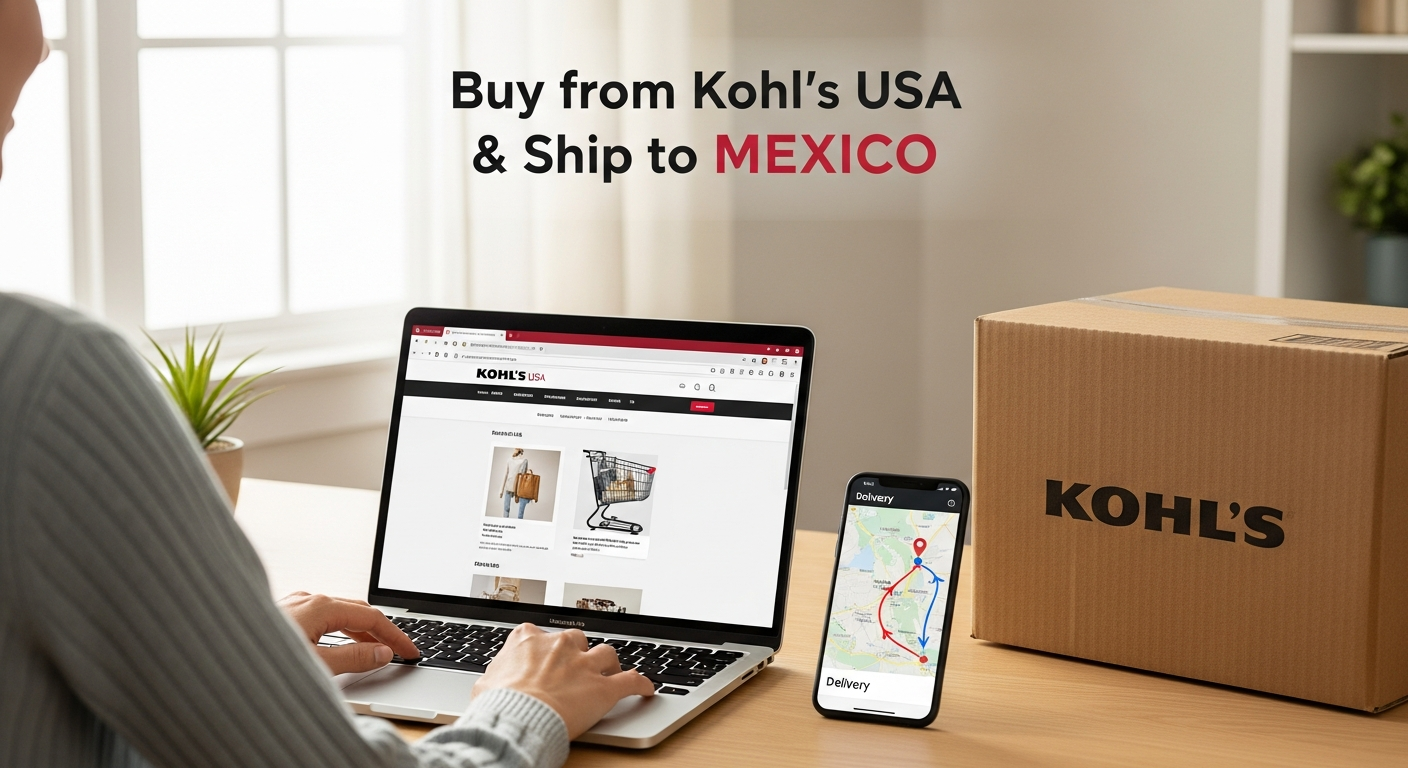 Buy from Kohlโs USA and ship to MEXICO