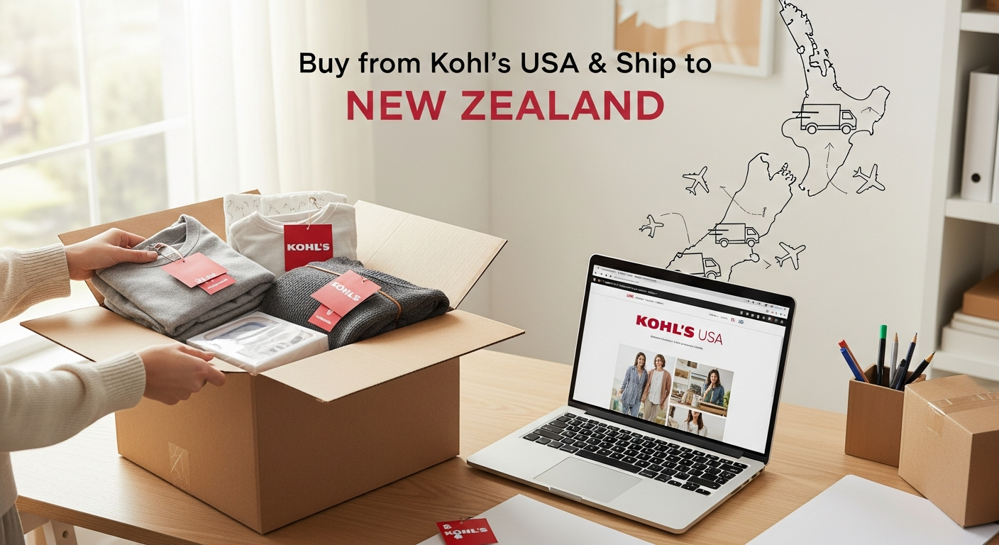 Buy from Kohl’s USA and ship to NEW ZEALAND