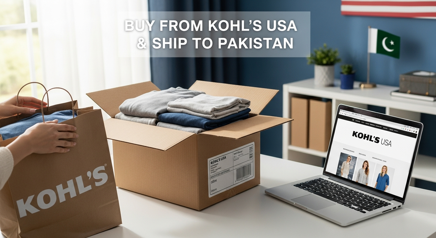 Buy from Kohlโs USA and ship to PAKISTAN