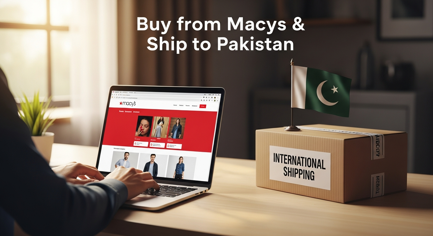 Buy from Macys and ship to PAKISTAN