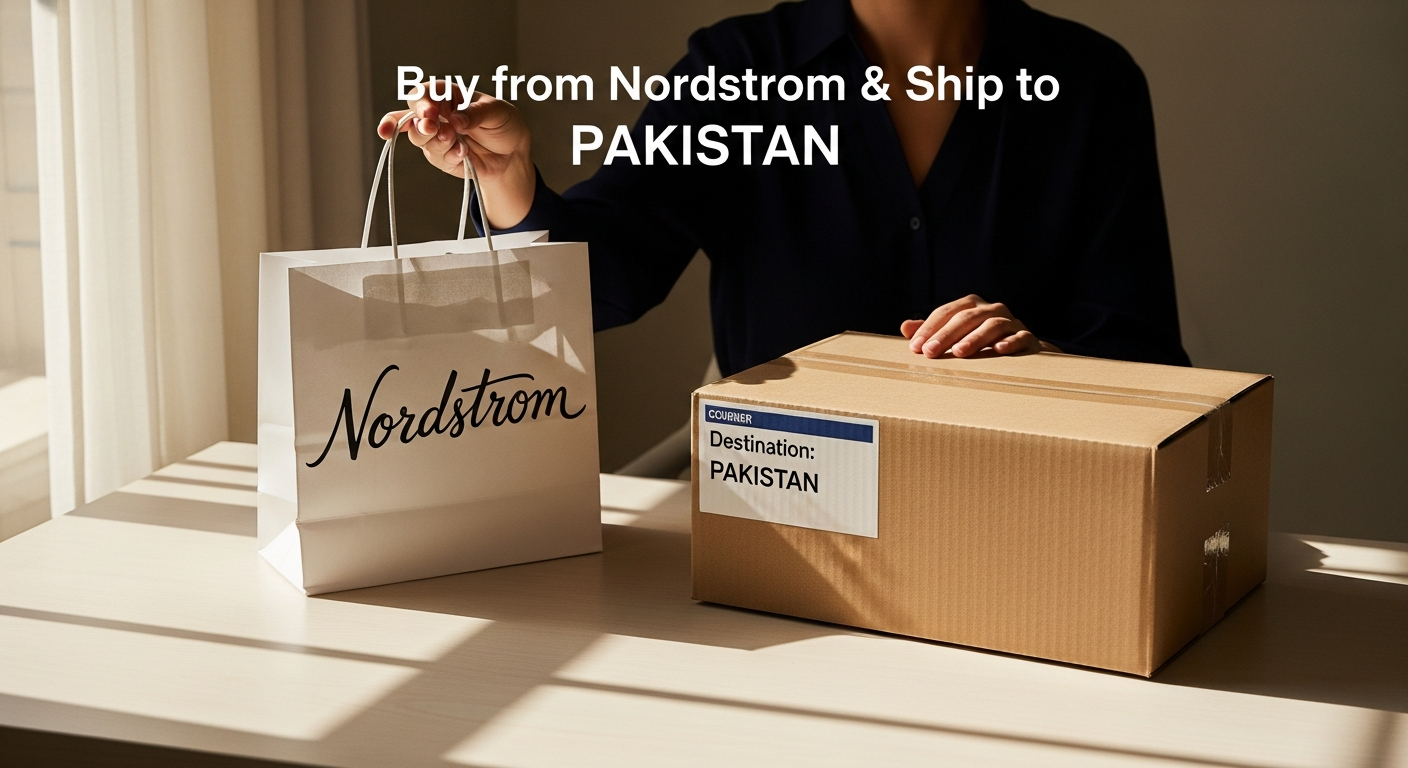 Buy from Nordstrom and ship to PAKISTAN