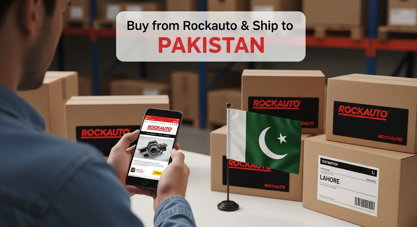 Buy from Rockauto and ship to PAKISTAN