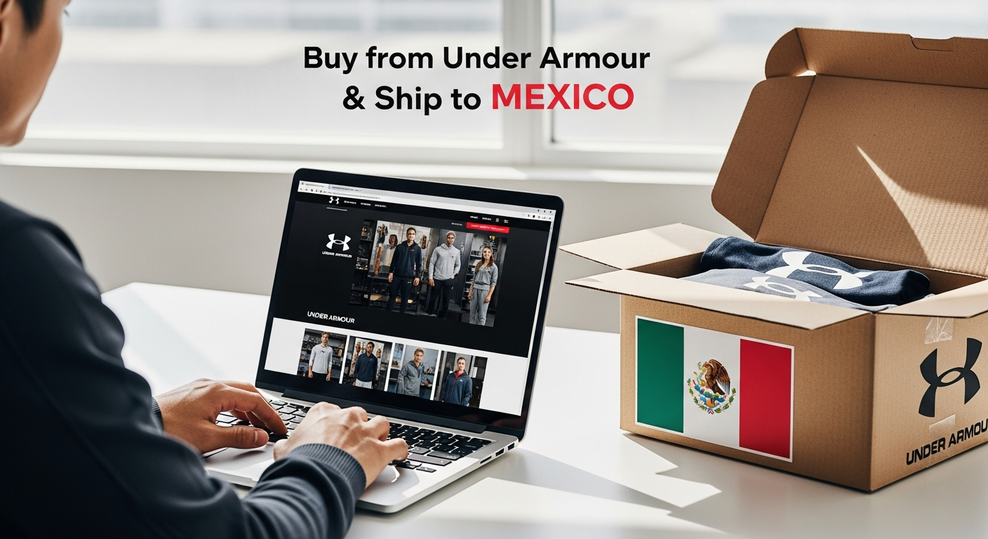 Buy from Under Armour and ship to MEXICO