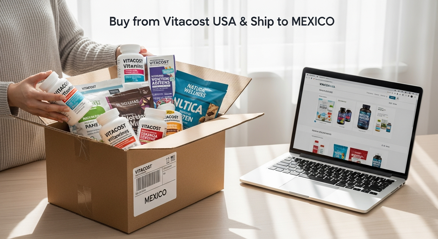 Buy from Vitacost USA and ship to MEXICO