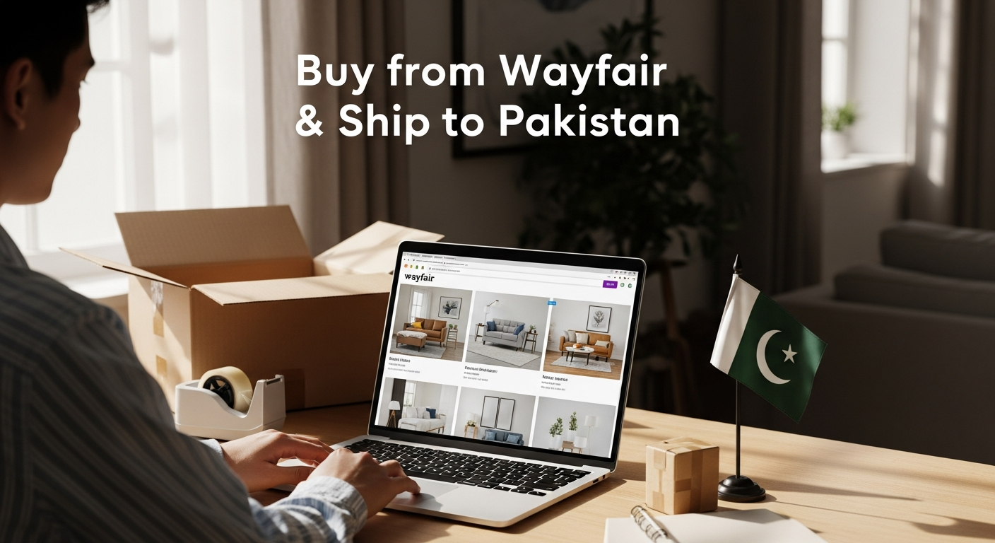 Buy from Wayfair and ship to PAKISTAN