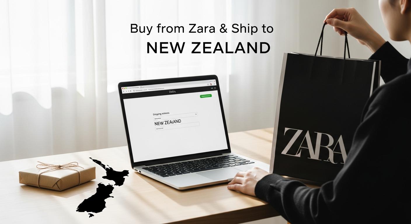 Buy from Zara and ship to NEW ZEALAND