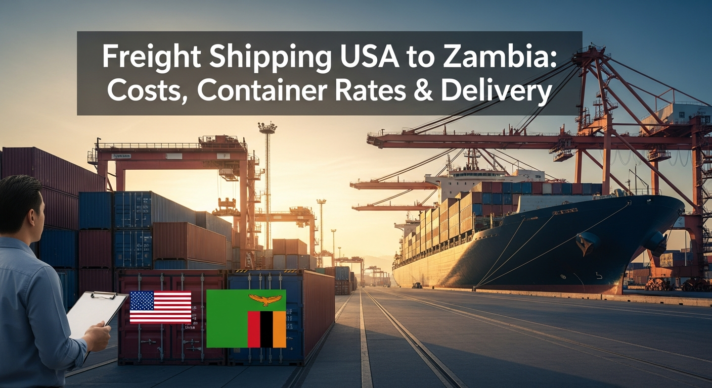 Freight Shipping from USA to Zambia: Costs, Container Rates & Delivery