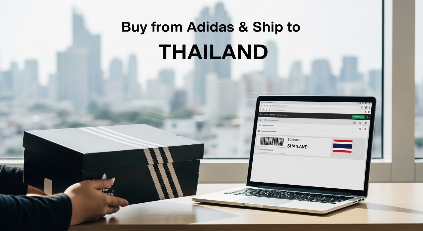 Buy from Adidas and ship to THAILAND