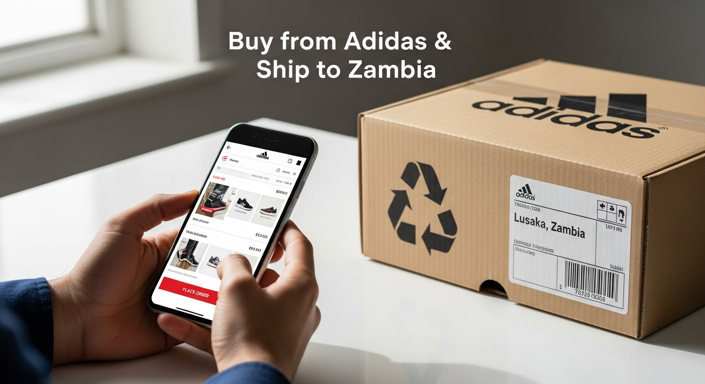Buy from Adidas and ship to ZAMBIA