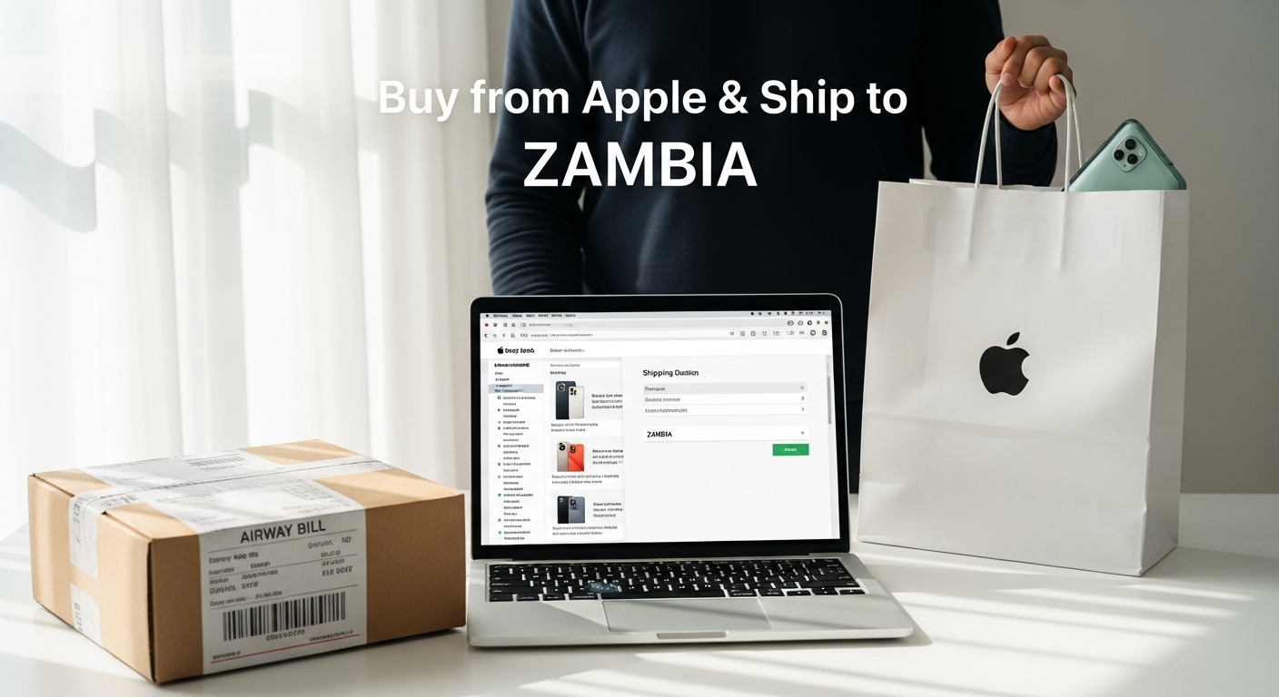 Buy from Apple and ship to ZAMBIA