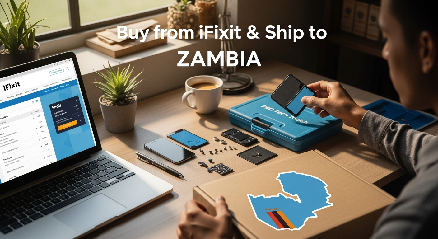 Buy from Ifixit and ship to ZAMBIA