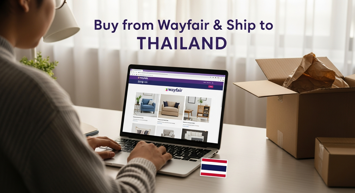 Buy from Wayfair and ship to THAILAND
