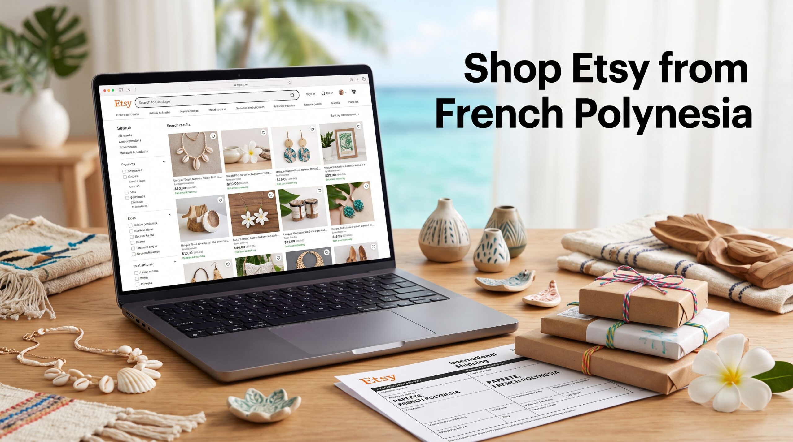 Buy from Etsy and Ship to French Polynesia: Step-by-Step Shopping Guide