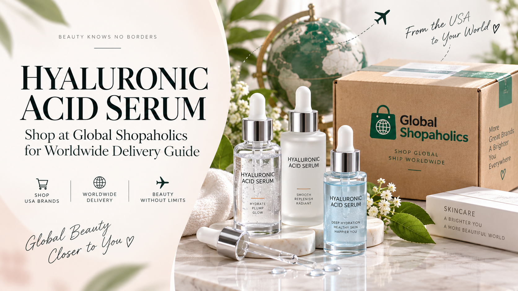 Hyaluronic Acid Serum: Shop at Global Shopaholics for Worldwide Delivery Guide