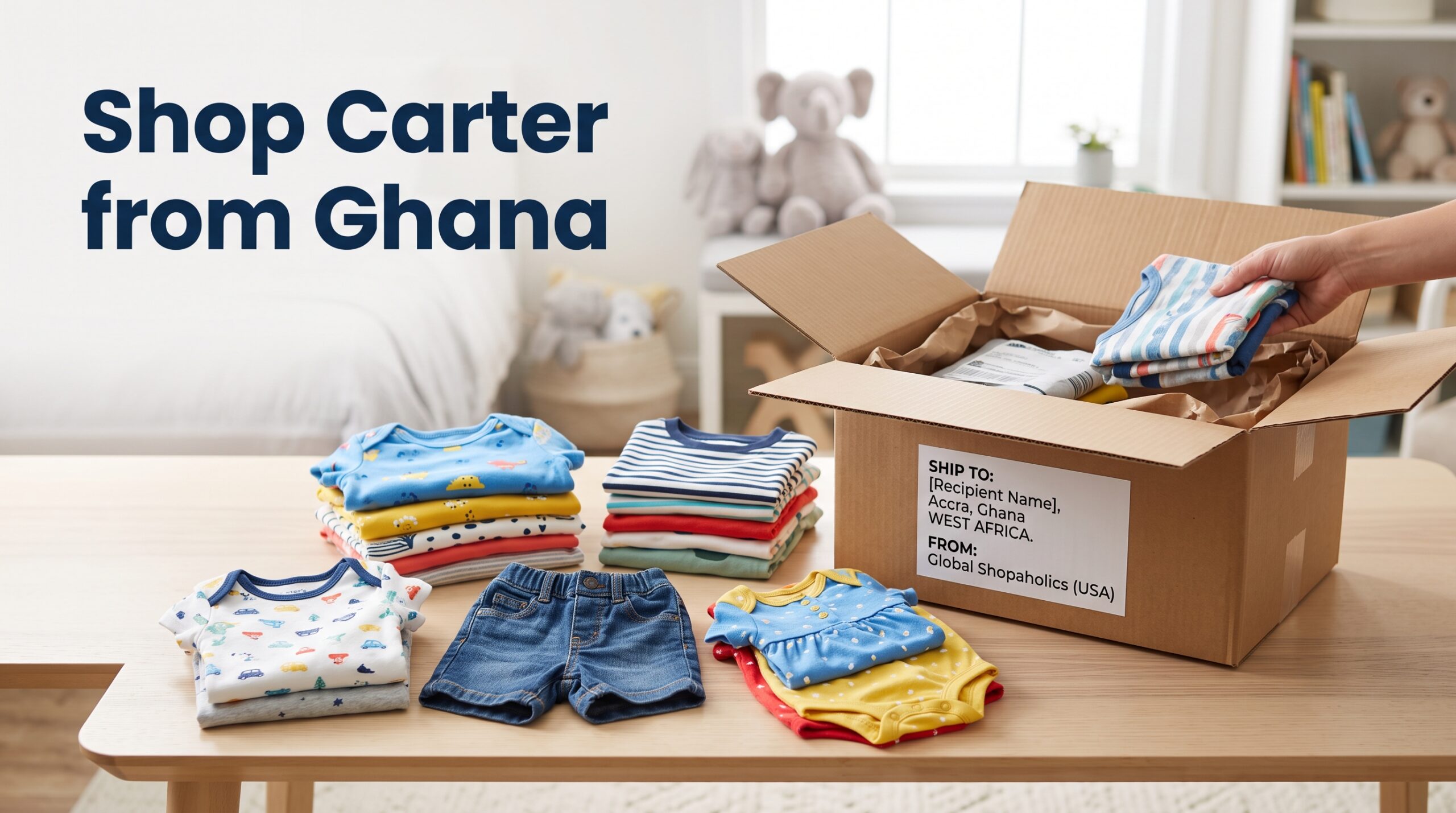 Buy from Carter and Ship to Ghana: Kids' Clothing Shopping & Delivery Guide