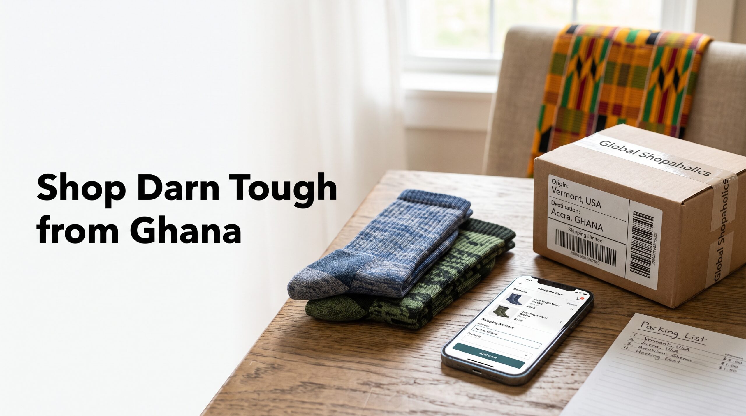 Buy from Darn Tough and Ship to Ghana: Step-by-Step Shopping & Delivery Guide